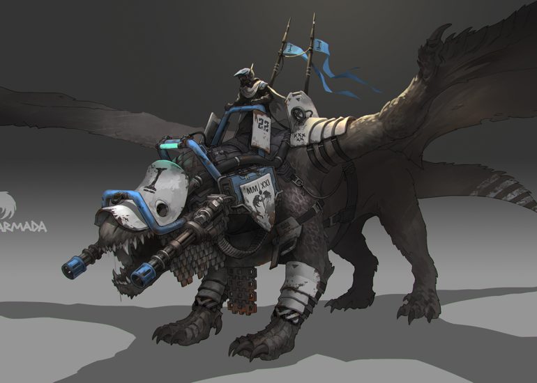 Crusader Attack Dragon